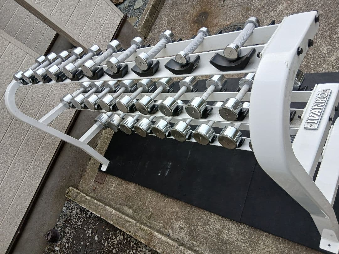 IVANKOイヴァンコ ダンベル1kg-20kg 各2個ずつ + ラック