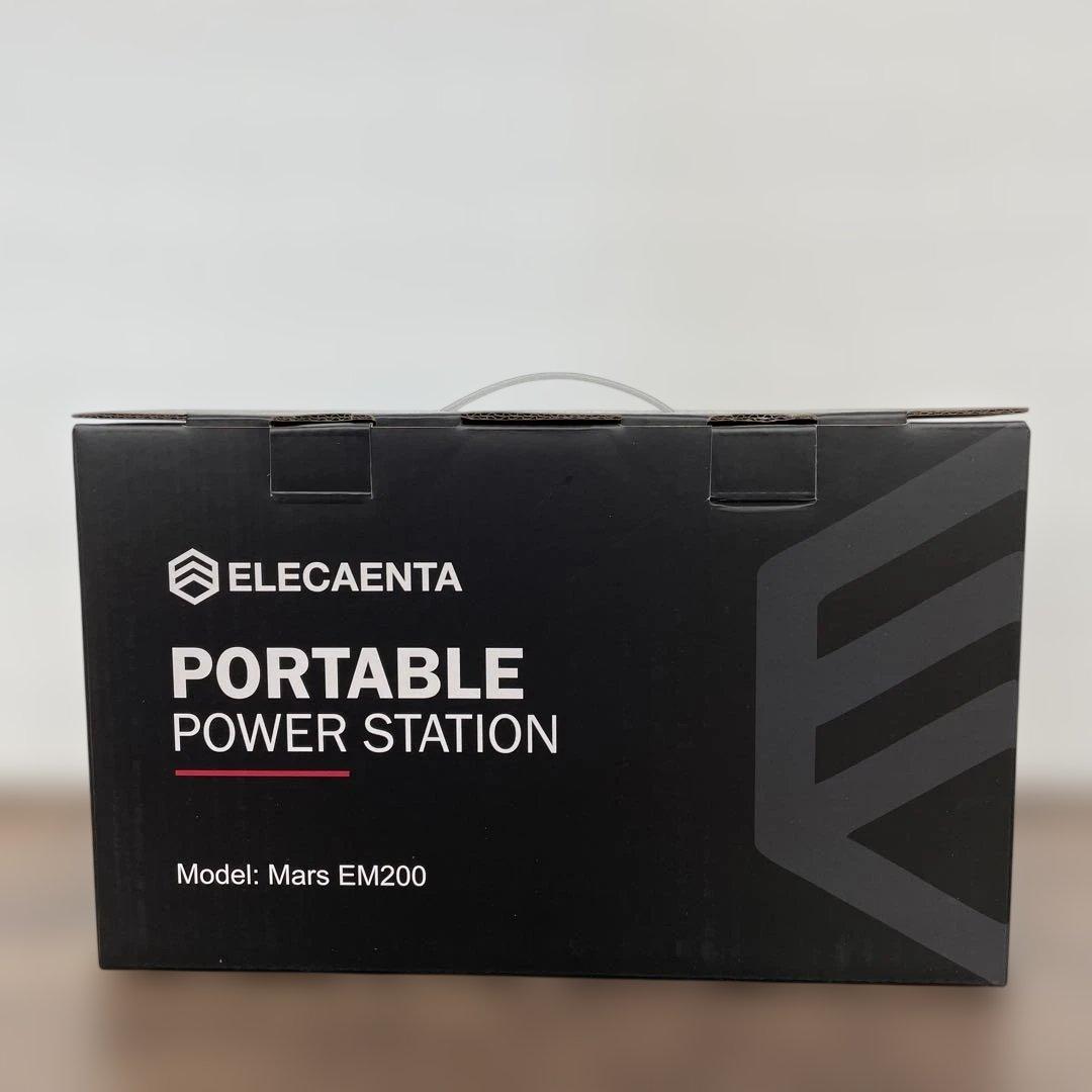 261021 ELECAENTA ポータブル電源 超小型 200Wh 6倍寿命