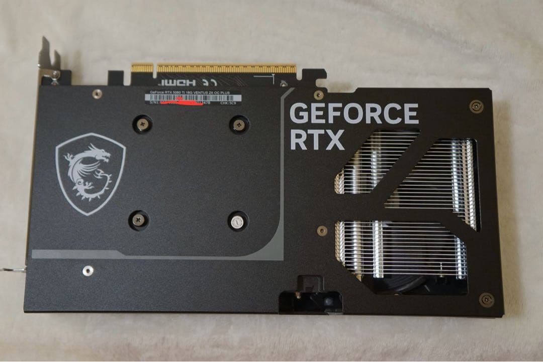 RTX5060 Ti 16G 保証期間内