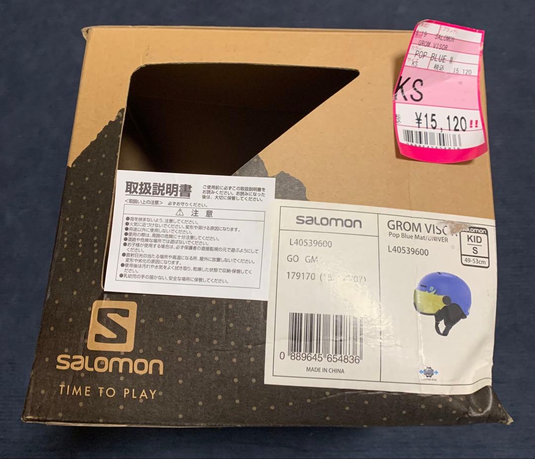 SALOMON ヘルメット キッズS（49〜53cm）使用数回／モリスポ袋付
