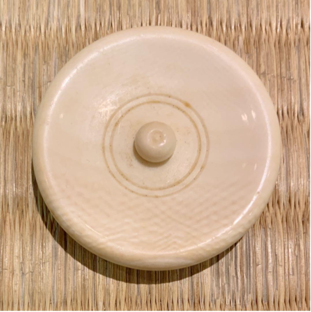 【茶道具】高取焼 肩衝茶入 鬼丸雪山作