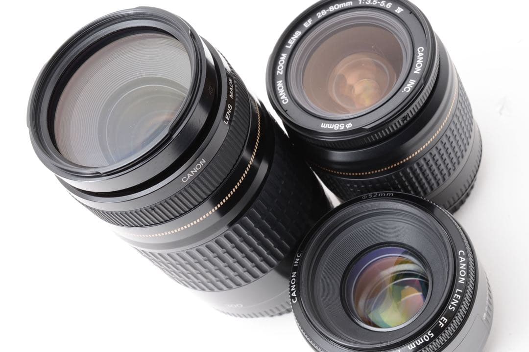 一眼レフカメラCanon EOS 90D 標準&望遠&単焦点トリプルレンズセット