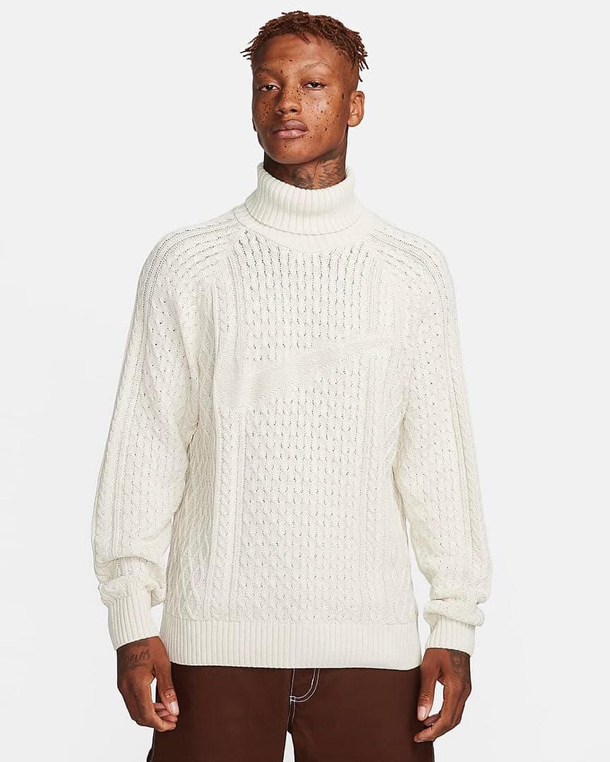 定価22000円★新品★NIKE ケーブルニット タートルネック セーター★XL