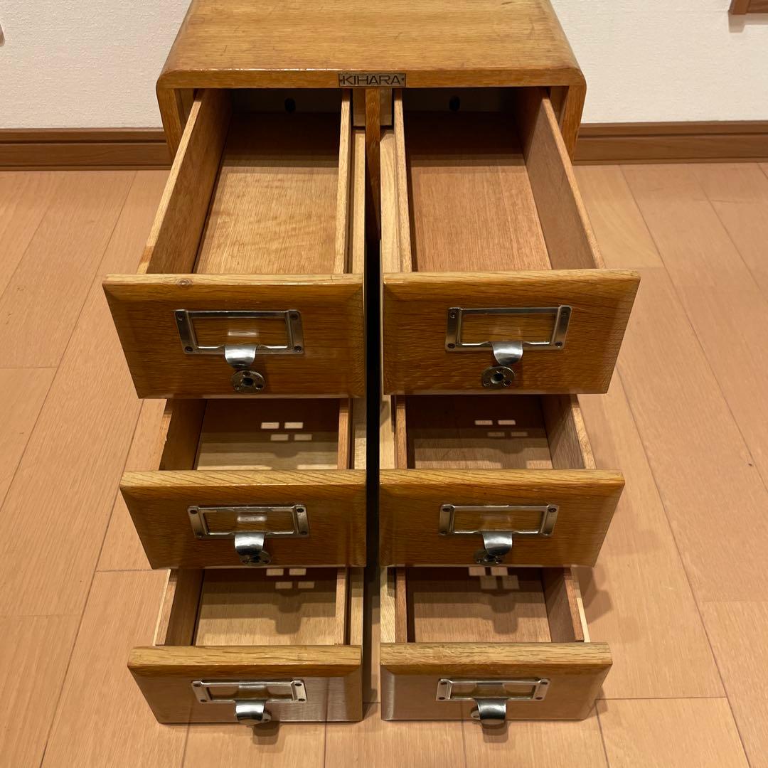 キハラ　図書カード収納　2列３段