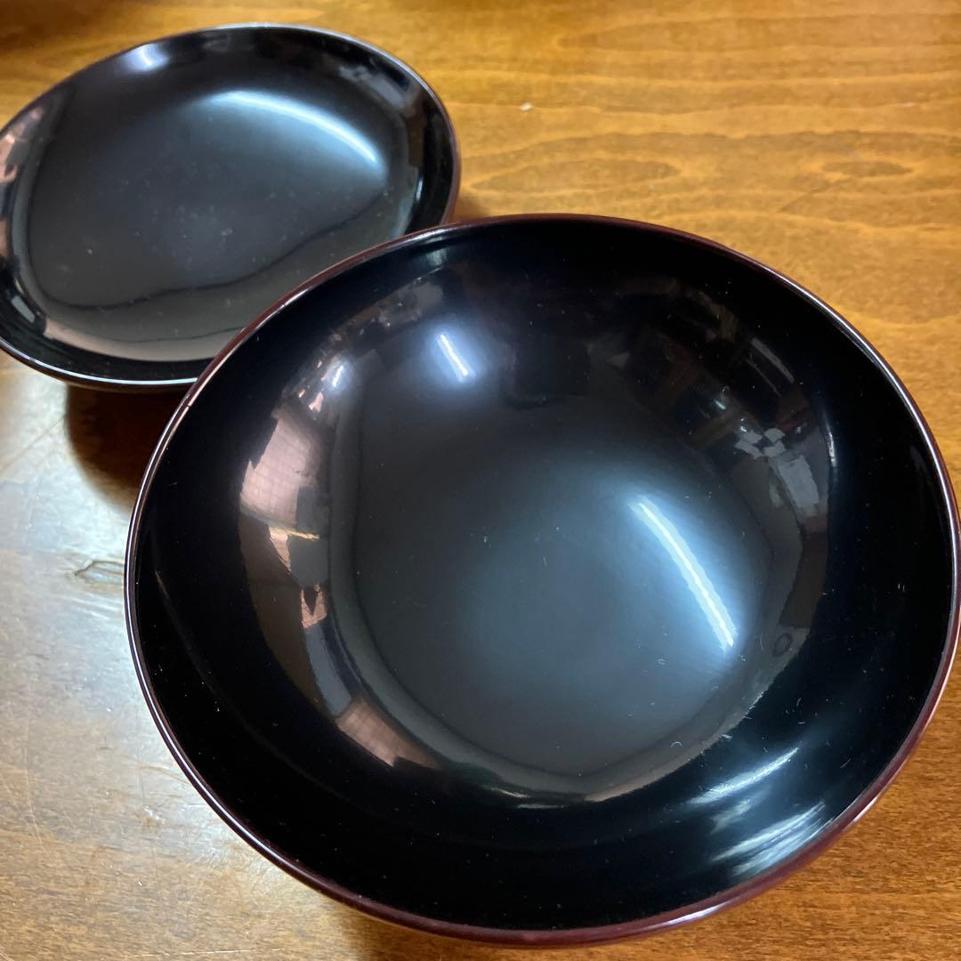 美術漆器　輪島塗吸物椀　5客セット