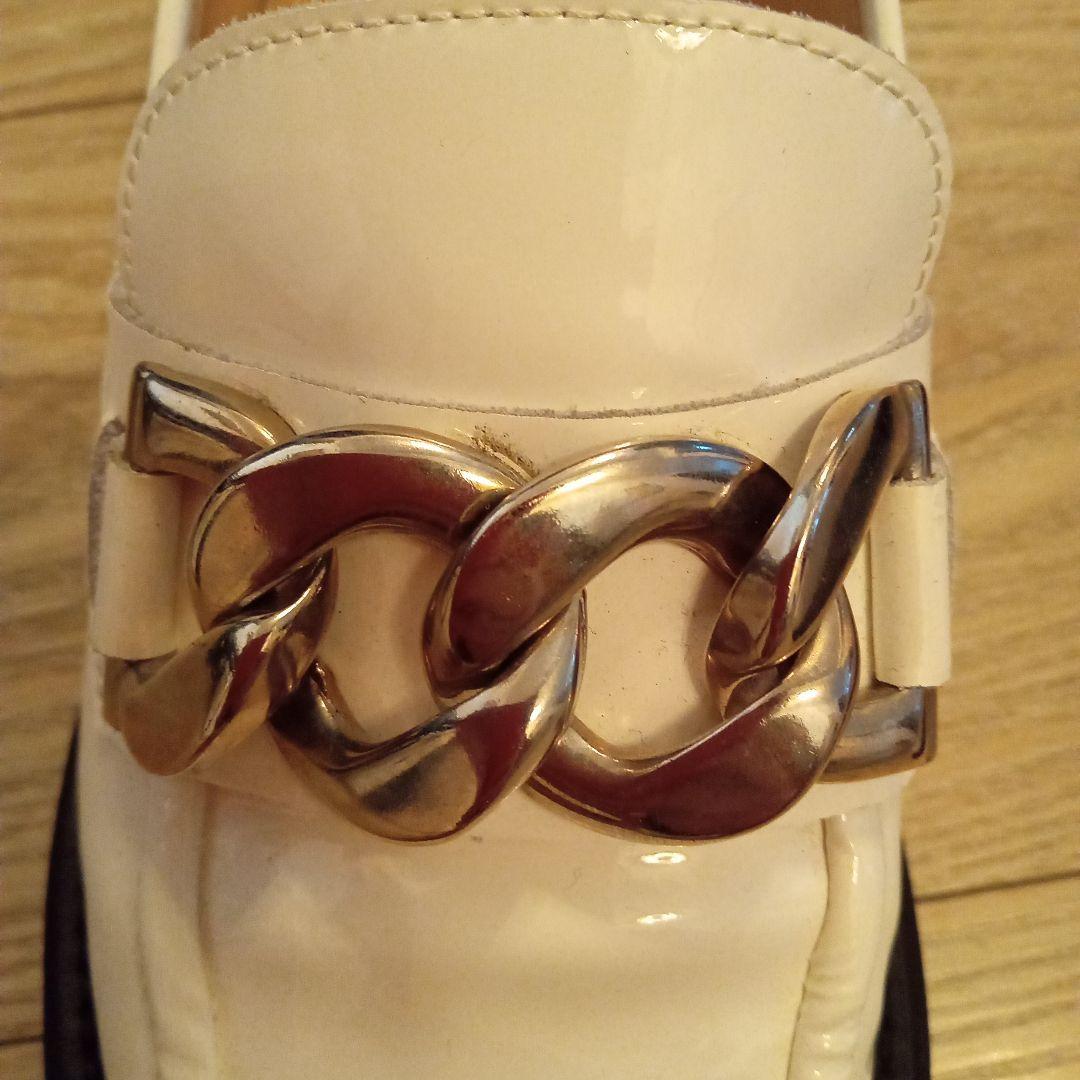 ルカグロッシローファー 　ホワイト 37.5　 24.5cm 新品