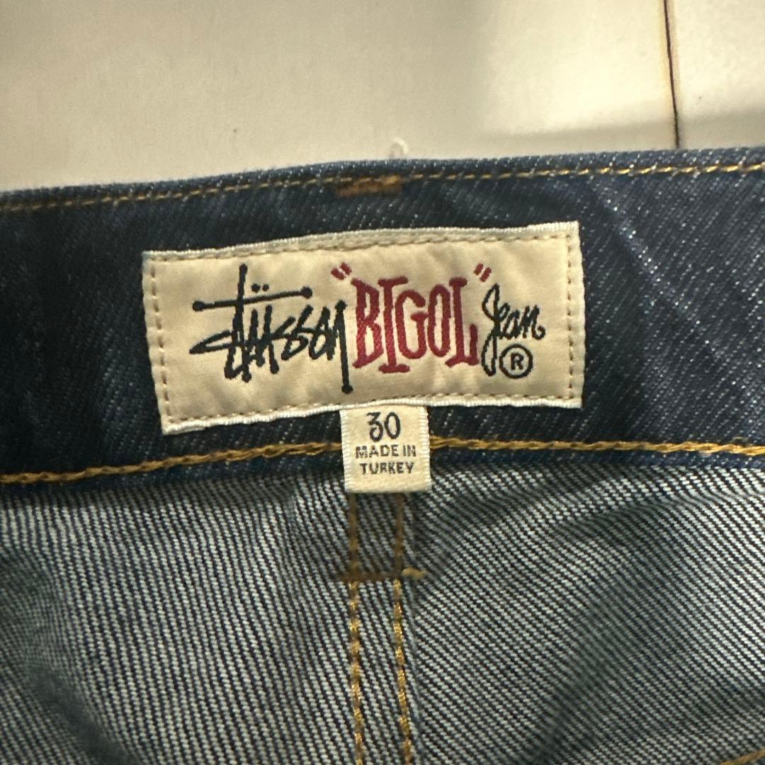 Stussy BIGOLダークブルー デニムパンツ 30