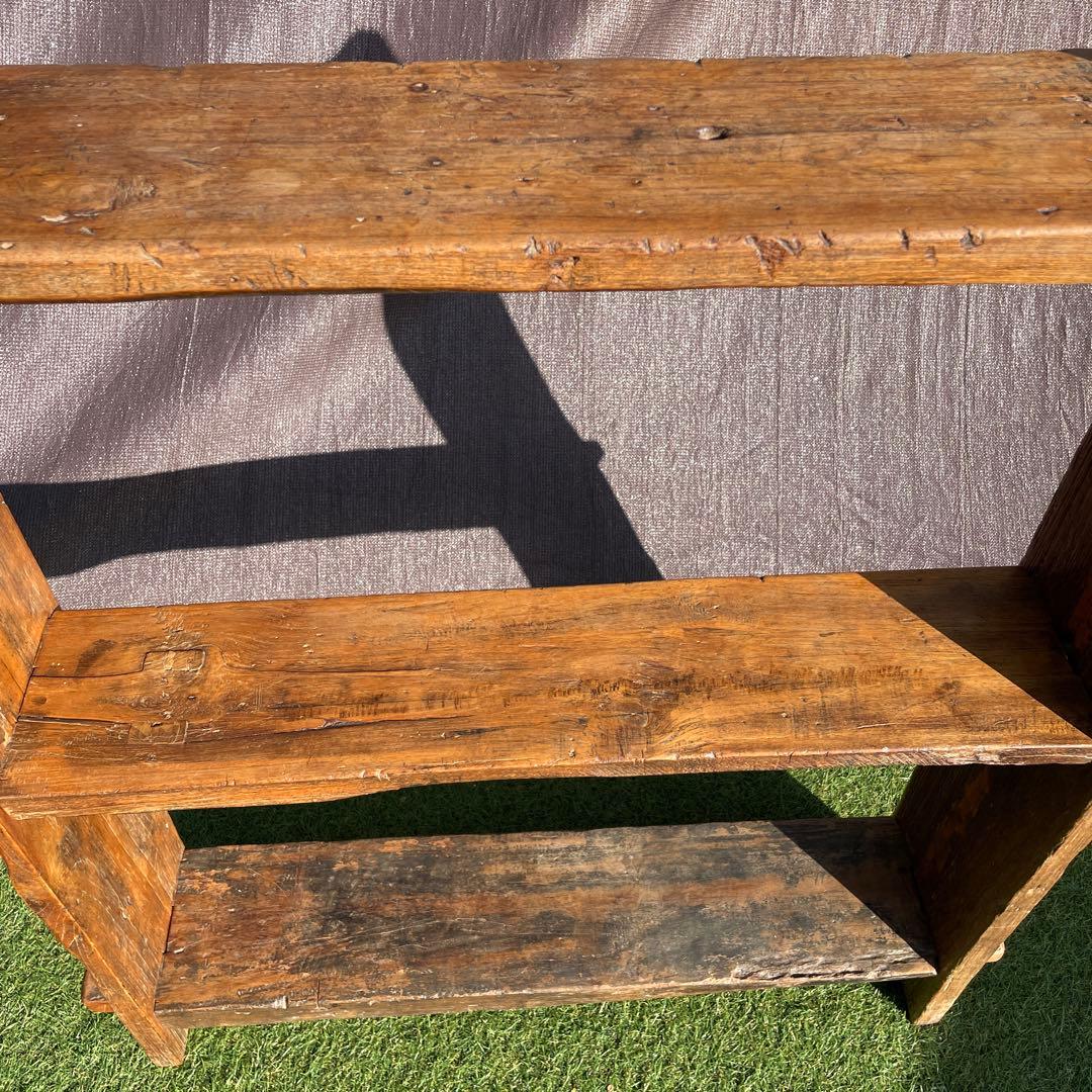 アジアン家具 チーク材 組み木棚