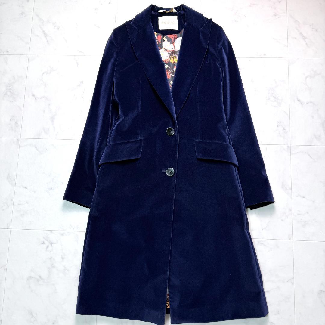 【美品】BOTTEGA MARTINESE イタリア製 チェスターコート ベロア