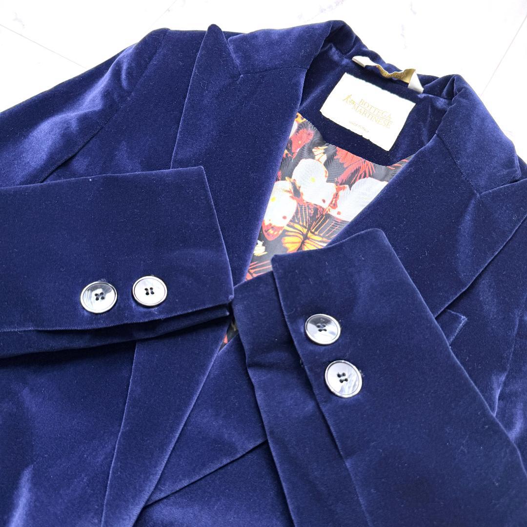 【美品】BOTTEGA MARTINESE イタリア製 チェスターコート ベロア