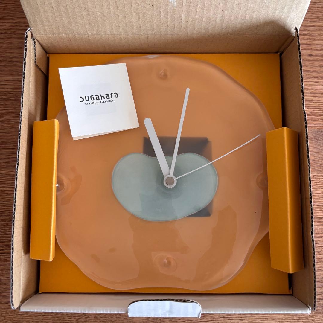 ✴︎ Sghr ✴︎ 壁掛け時計 廃盤品 スガハラ ガラス クロック