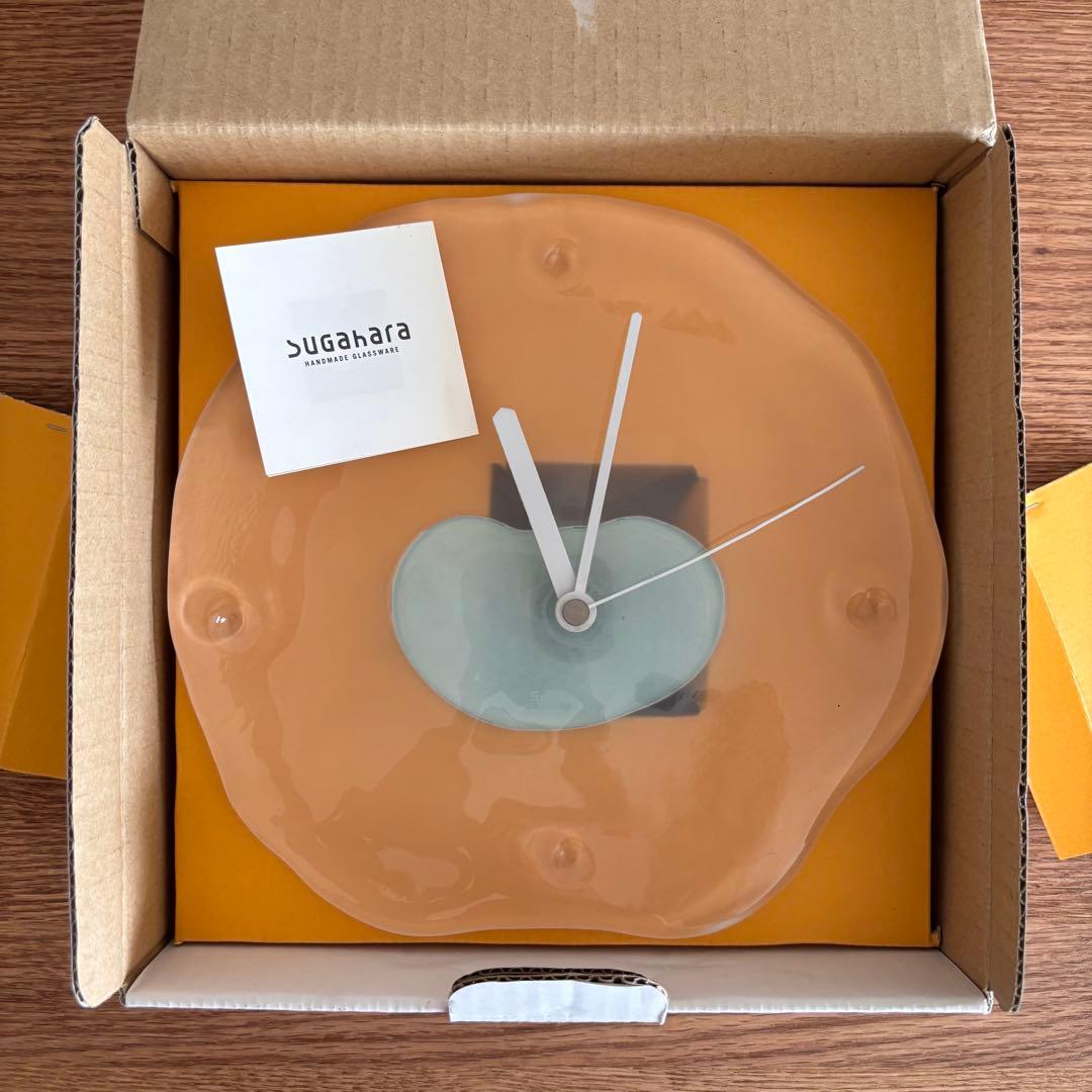 ✴︎ Sghr ✴︎ 壁掛け時計 廃盤品 スガハラ ガラス クロック