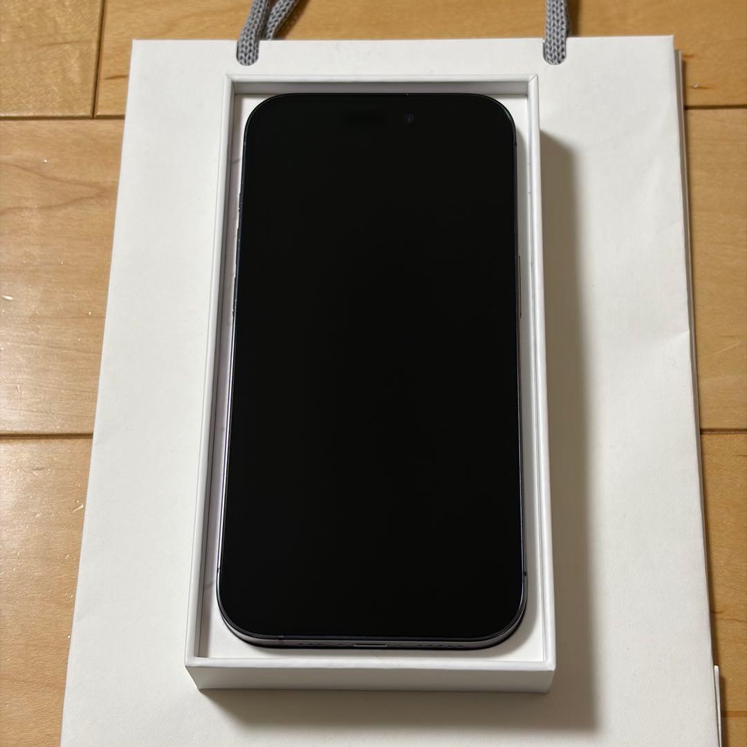 【良品/おまけ】 iPhone14Pro 256GB ディープパープル 箱 紙袋
