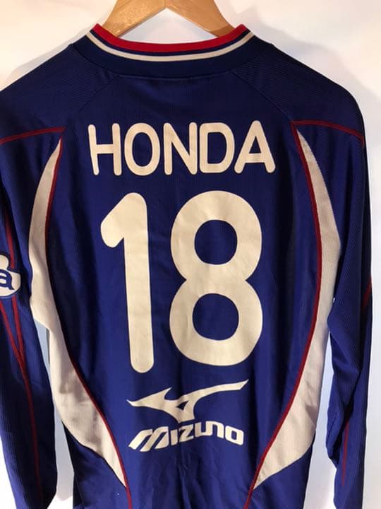 非売品MIZUNO NOTICEofHONDA「18」本田圭佑長袖Lユニフォーム