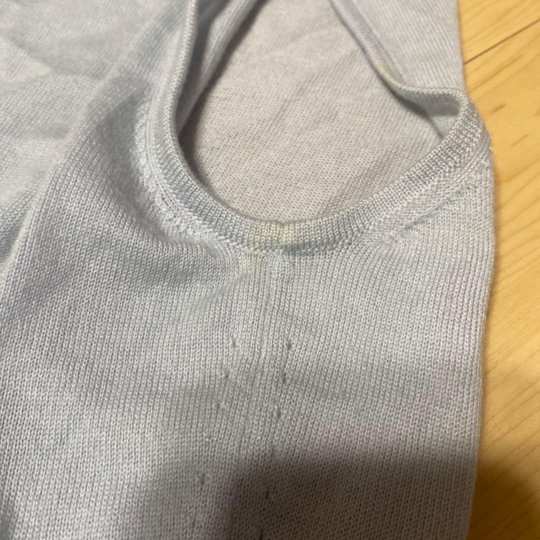 【送料無料】 HERMES アンサンブル カーディガン Mサイズ シルク 切替