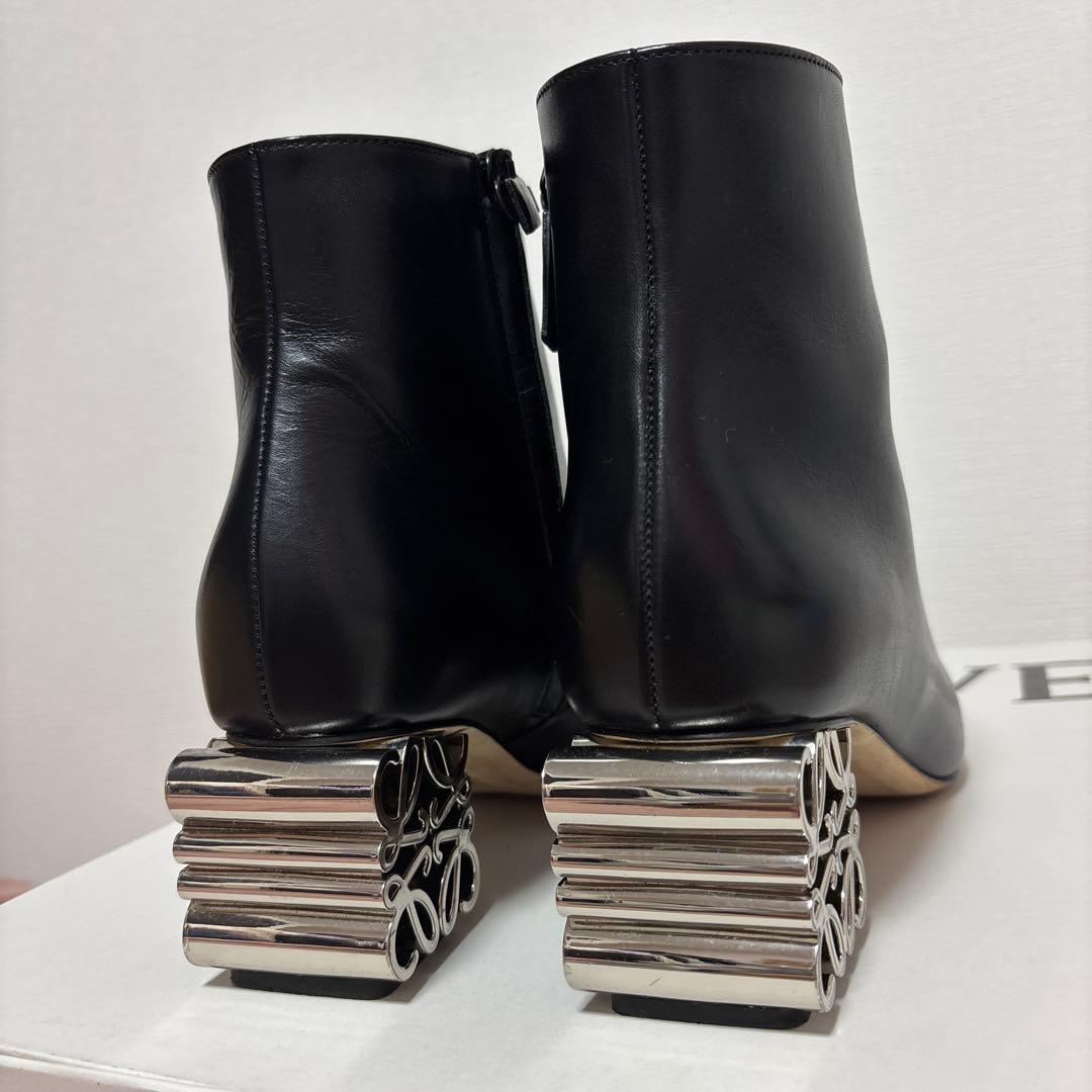 【美品】LOEWE ロエベ アナグラムショートブーツ 37