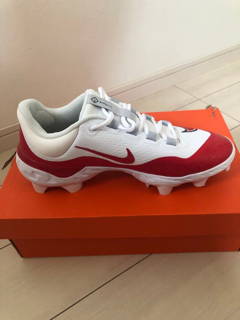 ナイキ 野球　アルファハラチエリート4 LOW MCS ホワイト×レッド 新品