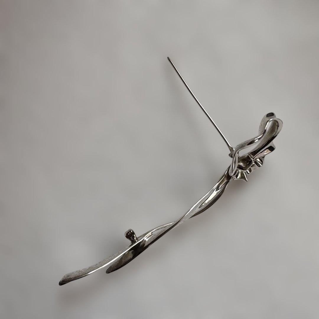 ✨TIFFANY brooch✨ティファニーブローチ SV925 リボン ピン