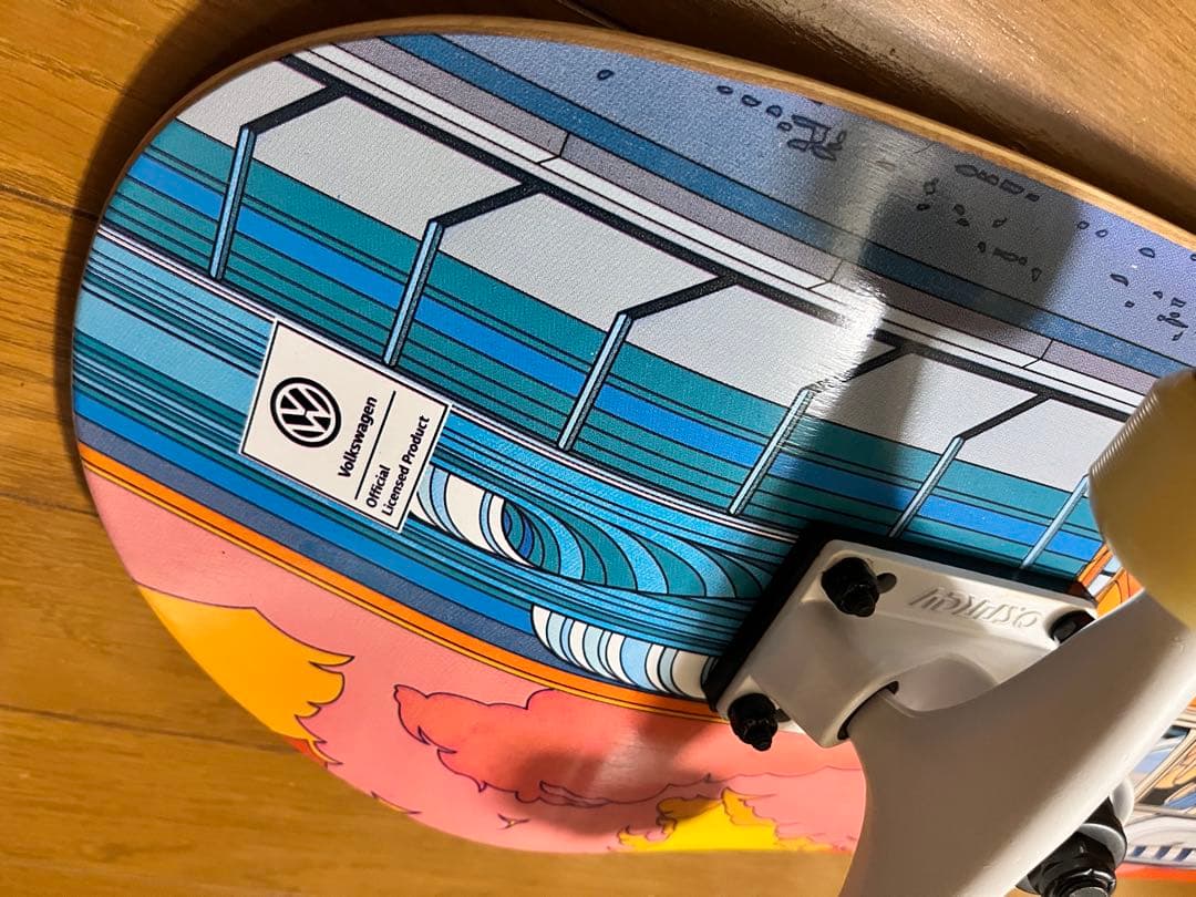 Volkswagen フォルクスワーゲンスケートボード オレンジバス　未使用品