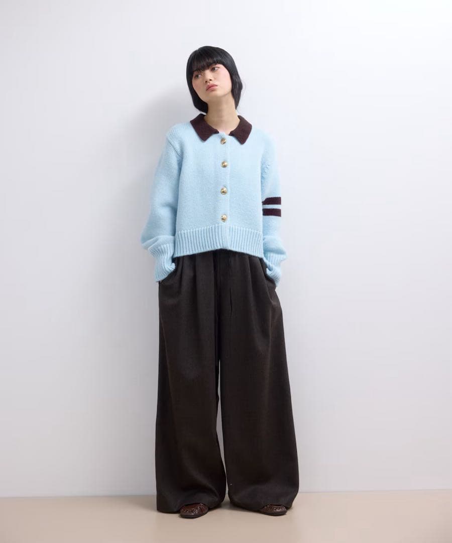 美品web限定ADAM ET ROPE’ ポロニットカーディガン　アダムエロペ