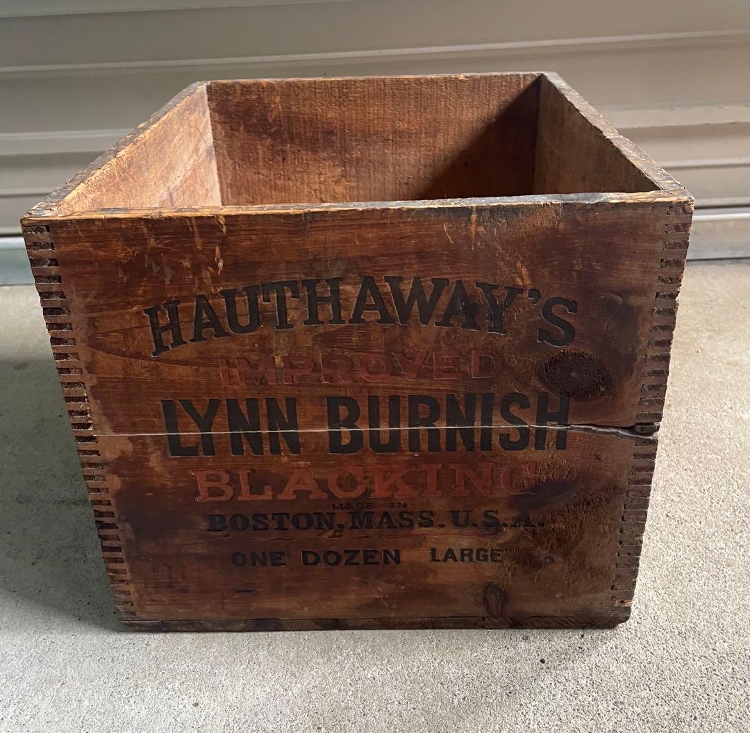 ビンテージ/USA製/アドバタイジング/ウッドボックス/ケース/木箱/店舗什器①