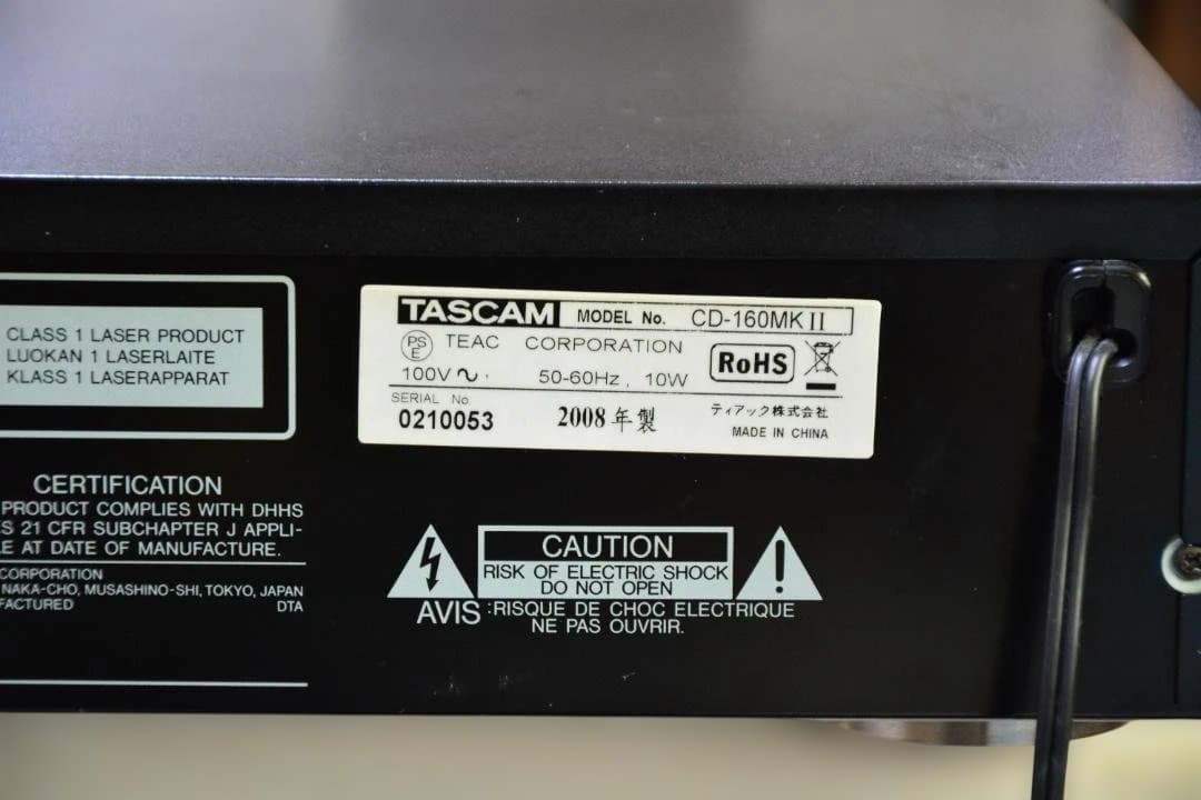 TASCAM CD-160 MKII CDプレーヤー