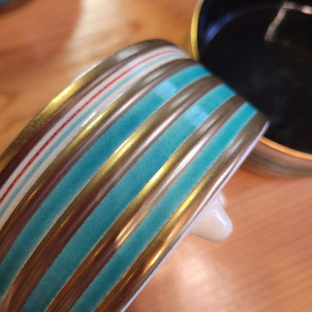 金彩 金輪線 陶器 焼物 器 8客 おまけ2客