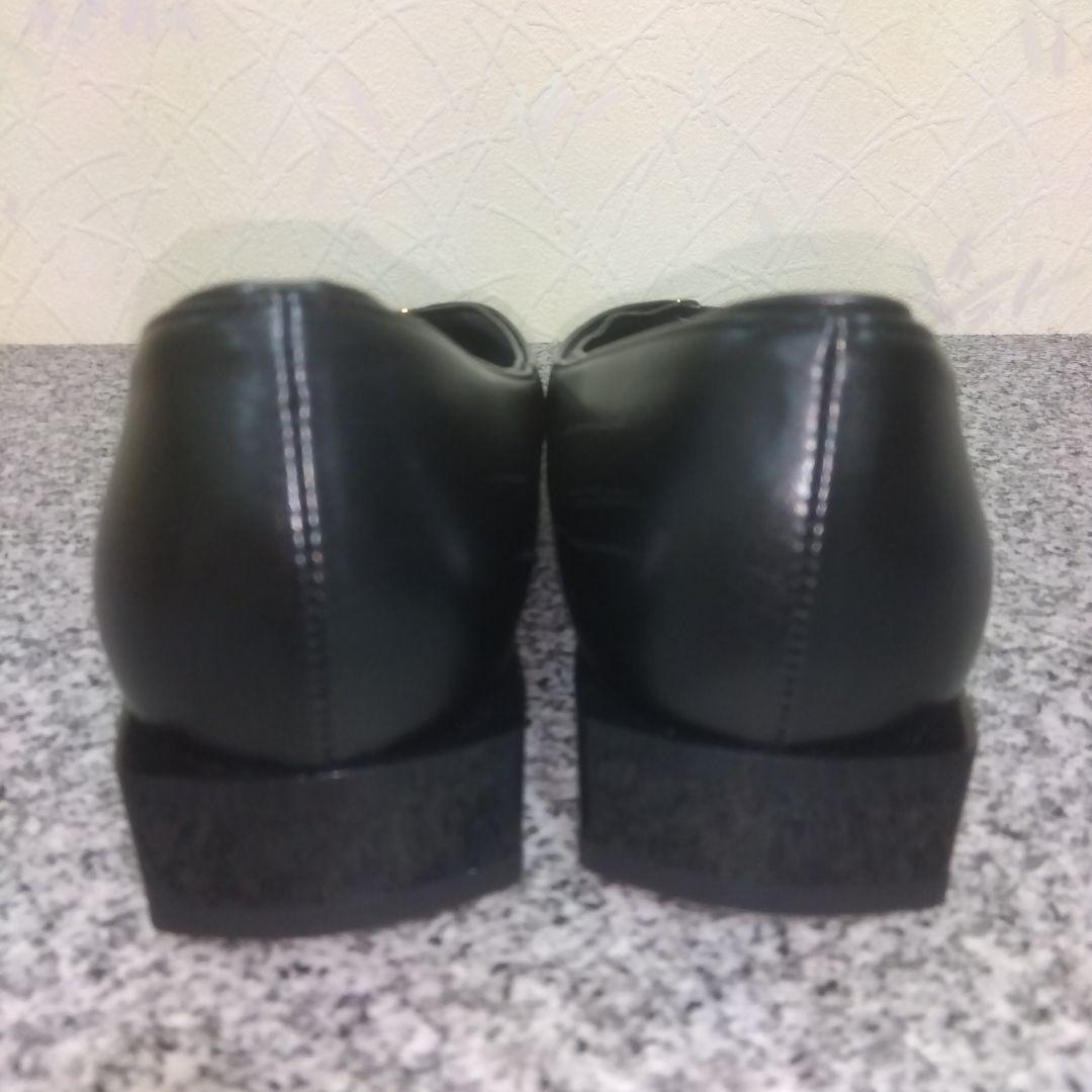 美品 LE TALON ルタロン Vカット フラット パンプス 23スクエアトゥ