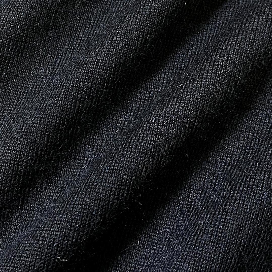 1 パーリーゲイツ 定4.1万 保温 カシミヤ ローゲージ ニット セーター 紺