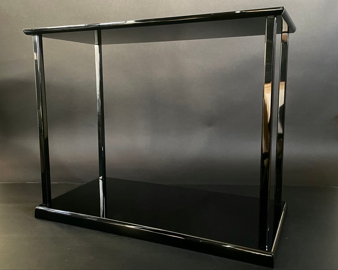 【超美品】「母」 輪島塗師 茶平 一斎 真台子 真塗 共箱 共布 (19F①)