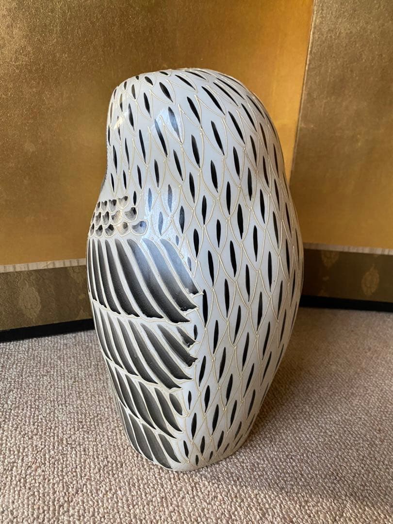 フクロウの置物 特大