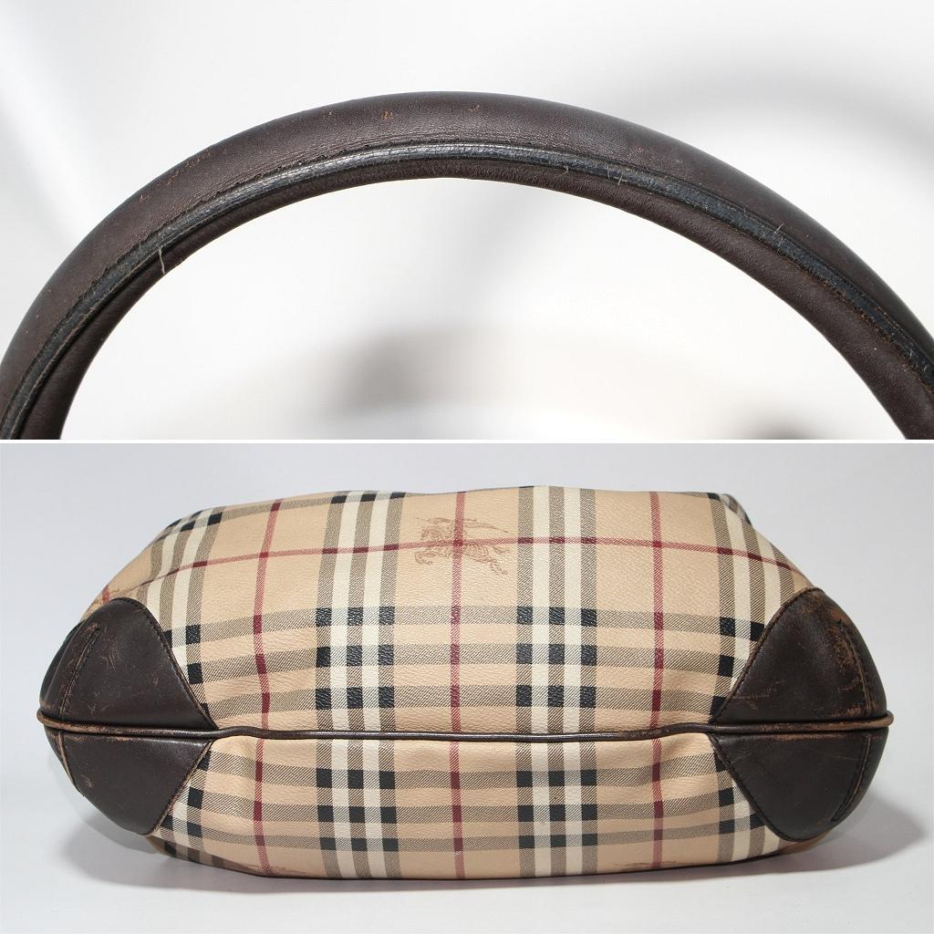 シ*ー様 バーバリー Haymarket ノバチェック ハンドバッグ 2way