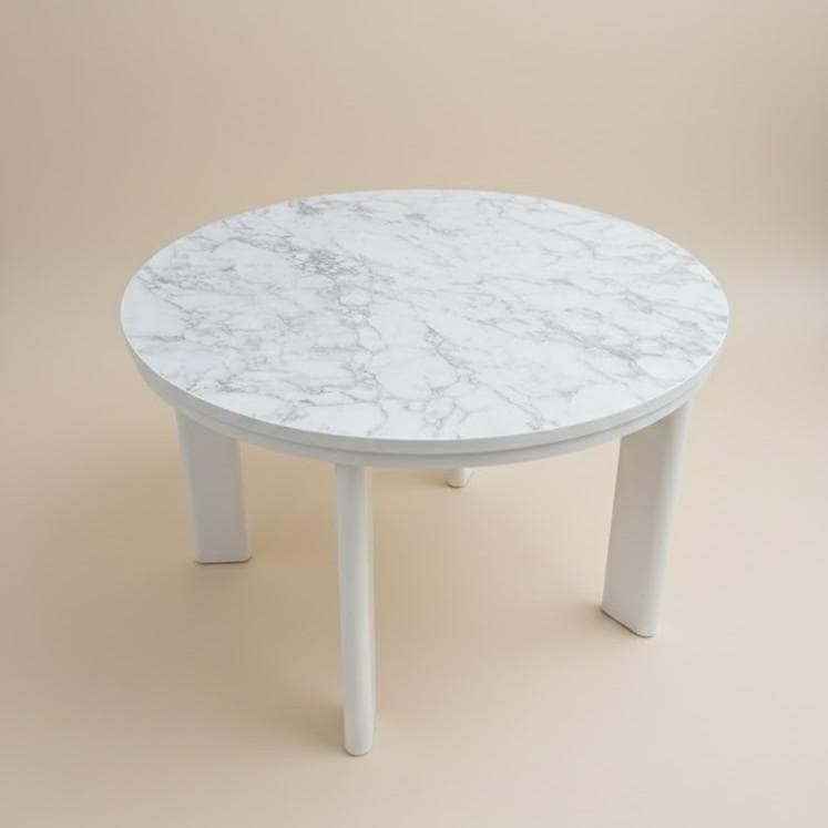 気品のある光沢　リバーシブル折れ脚 円型コタツ70MWH