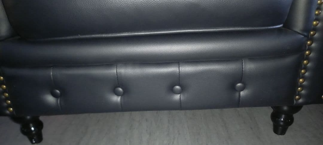 送料込 １人掛 チェスターフィールドソファー