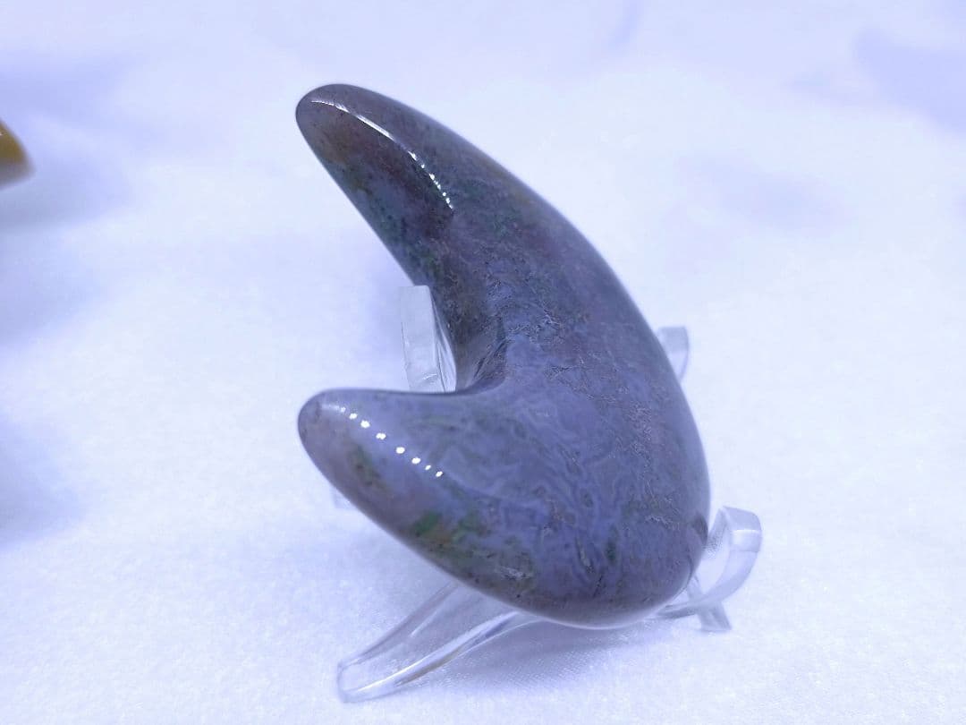 オーシャンジャスパー　星　モスアゲート　三日月　4点セット　癒し　才能　握り石