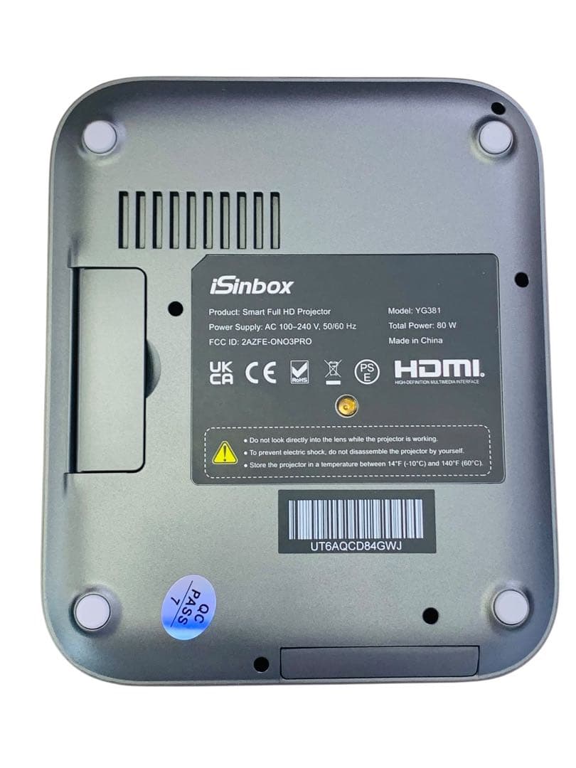 【開封済・未使用】iSinbox YG381 ホームプロジェクター 小型 家庭用