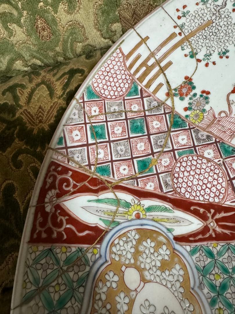 特大大皿！古伊万里　江戸時代　素敵な柄