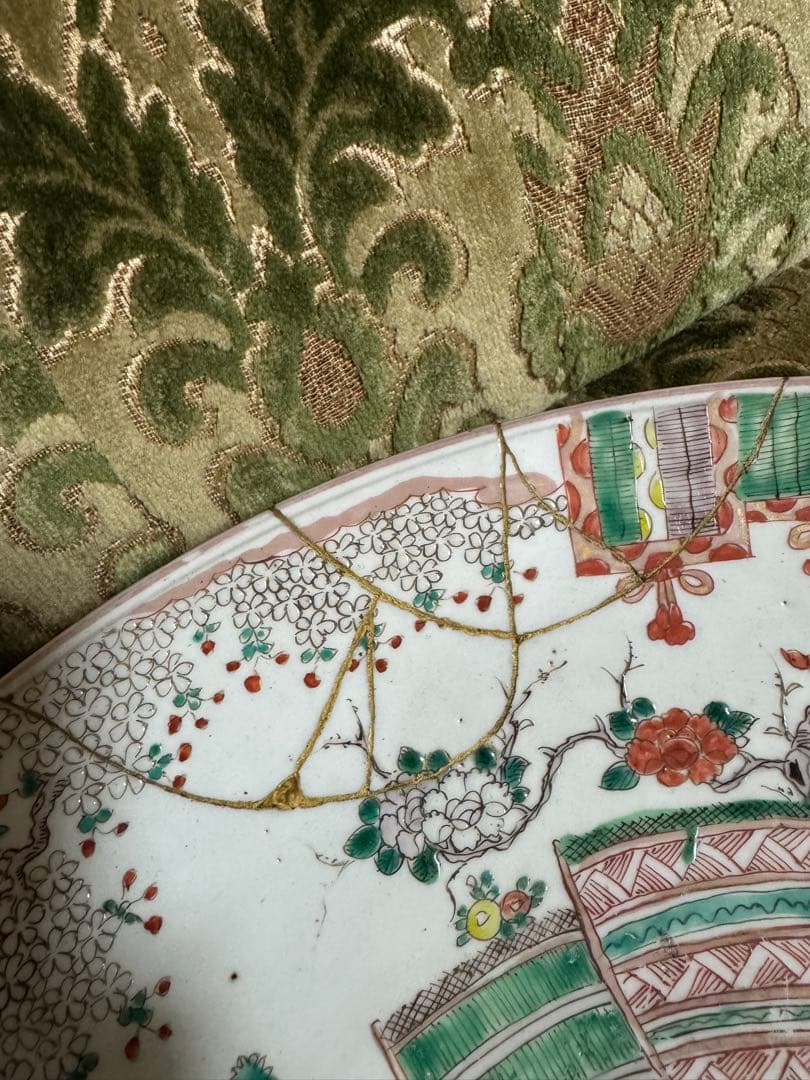 特大大皿！古伊万里　江戸時代　素敵な柄