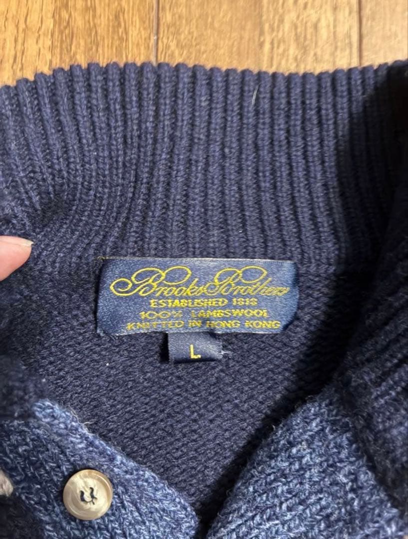 90s Brooks Brothers アーガイル柄 ハイネックニット ウール