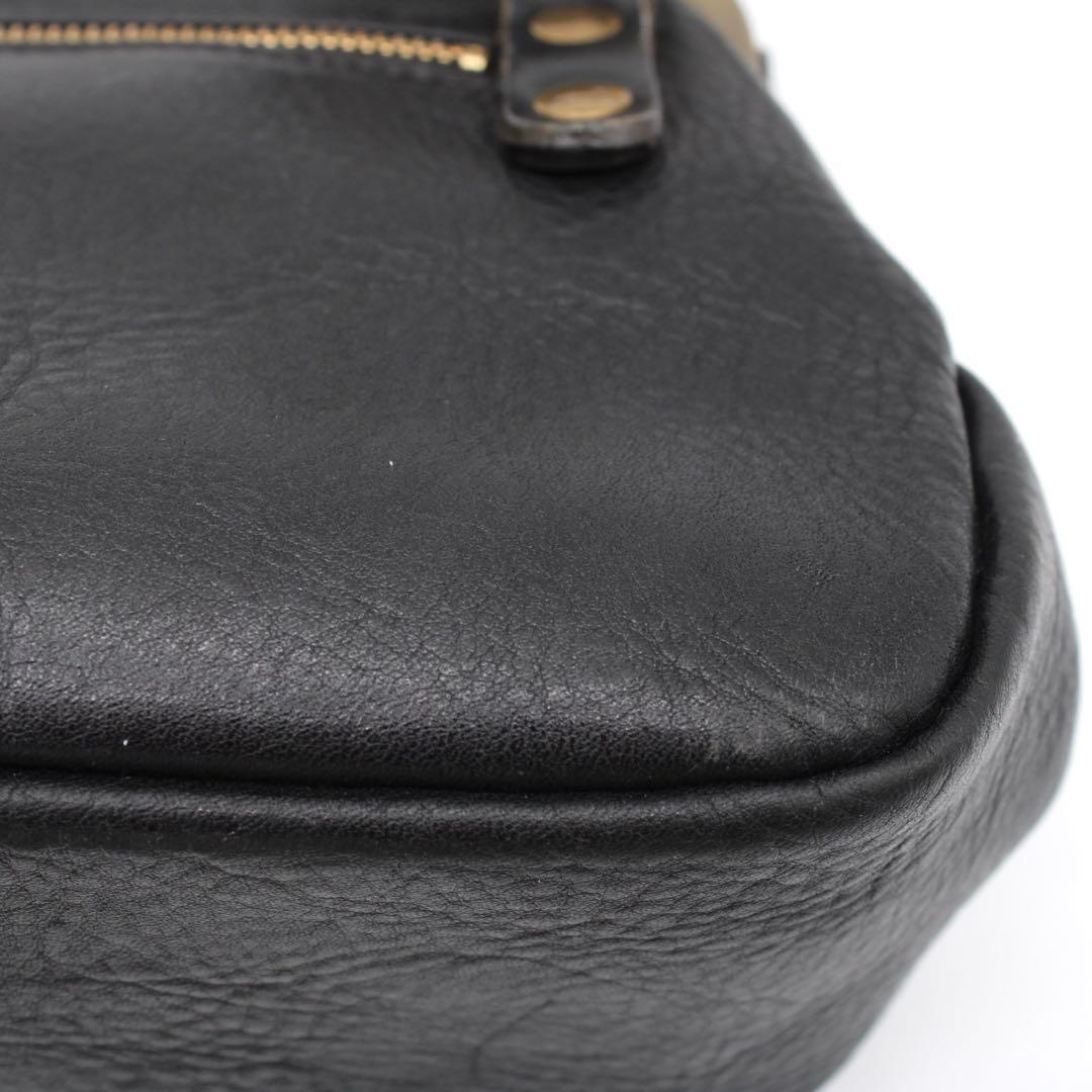 【美品】CLEDRAN ノム がま口 ポシェット ショルダーバッグ ブラック