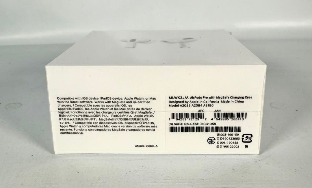 新品未開封 AirPods Pro MLWK3J/A