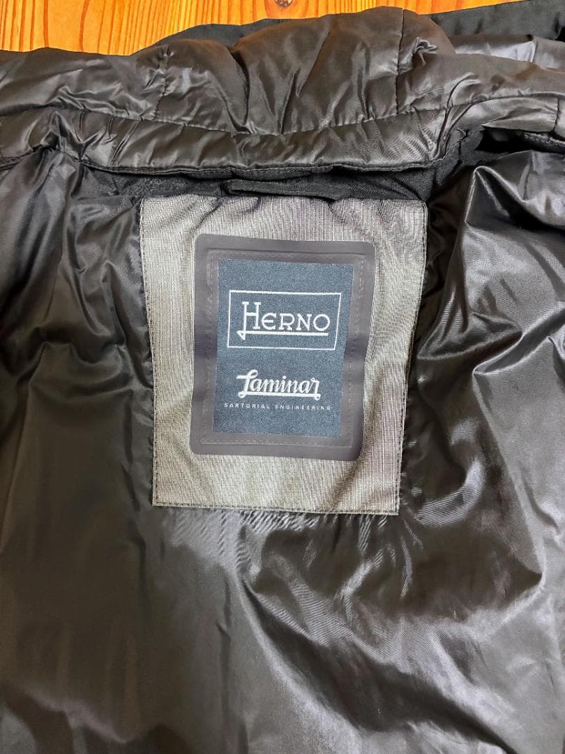 HERNO ヘルノ LAMINAR フーデッドダウンチェスターコート 48