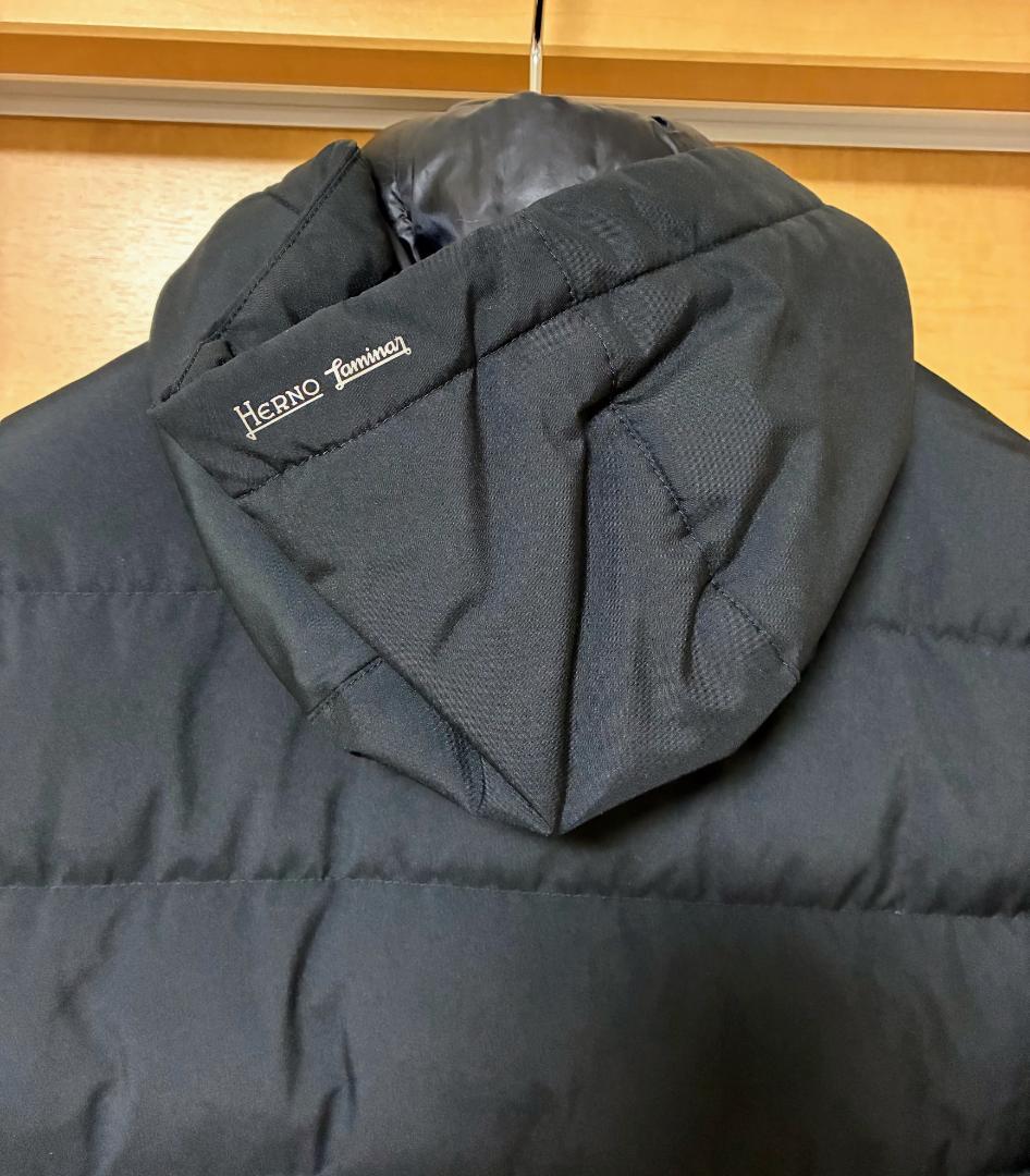 HERNO ヘルノ LAMINAR フーデッドダウンチェスターコート 48