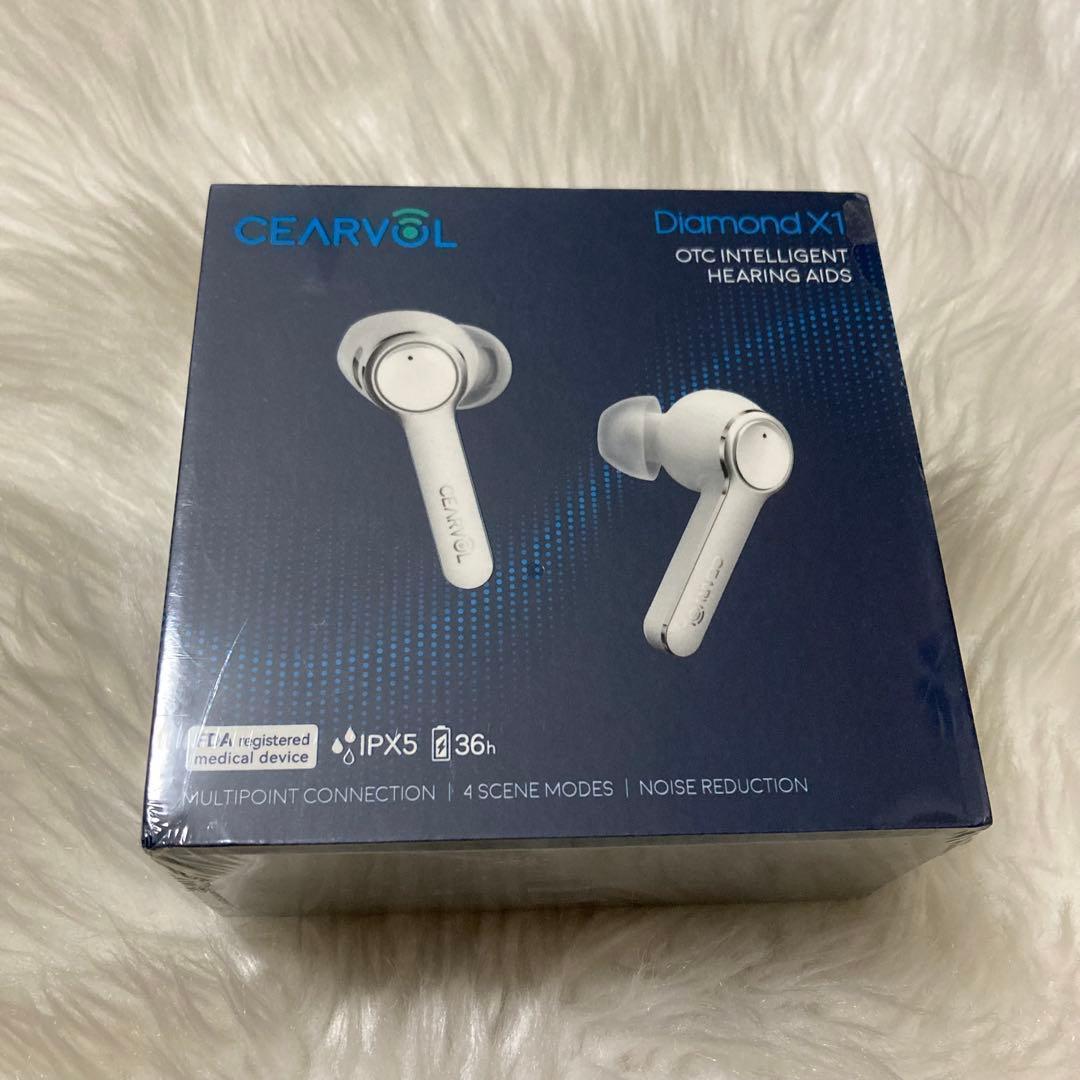 Cearvol 集音器 ワイヤレス イヤホン型 長時間使用 高速充電式 黒