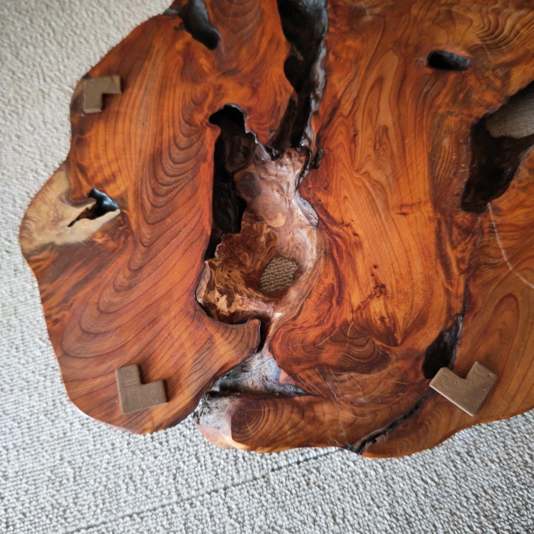 屋久杉　花台　台座　盆栽台　香炉台　飾り台　脚付