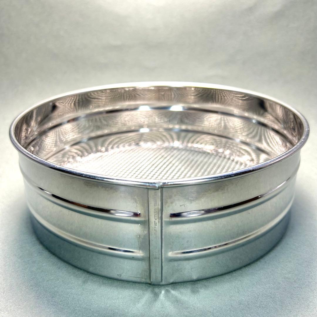 灰篩　3個セット　『六方式灰篩　細目　中目　荒目』　ステンレス製　茶道具　工芸品