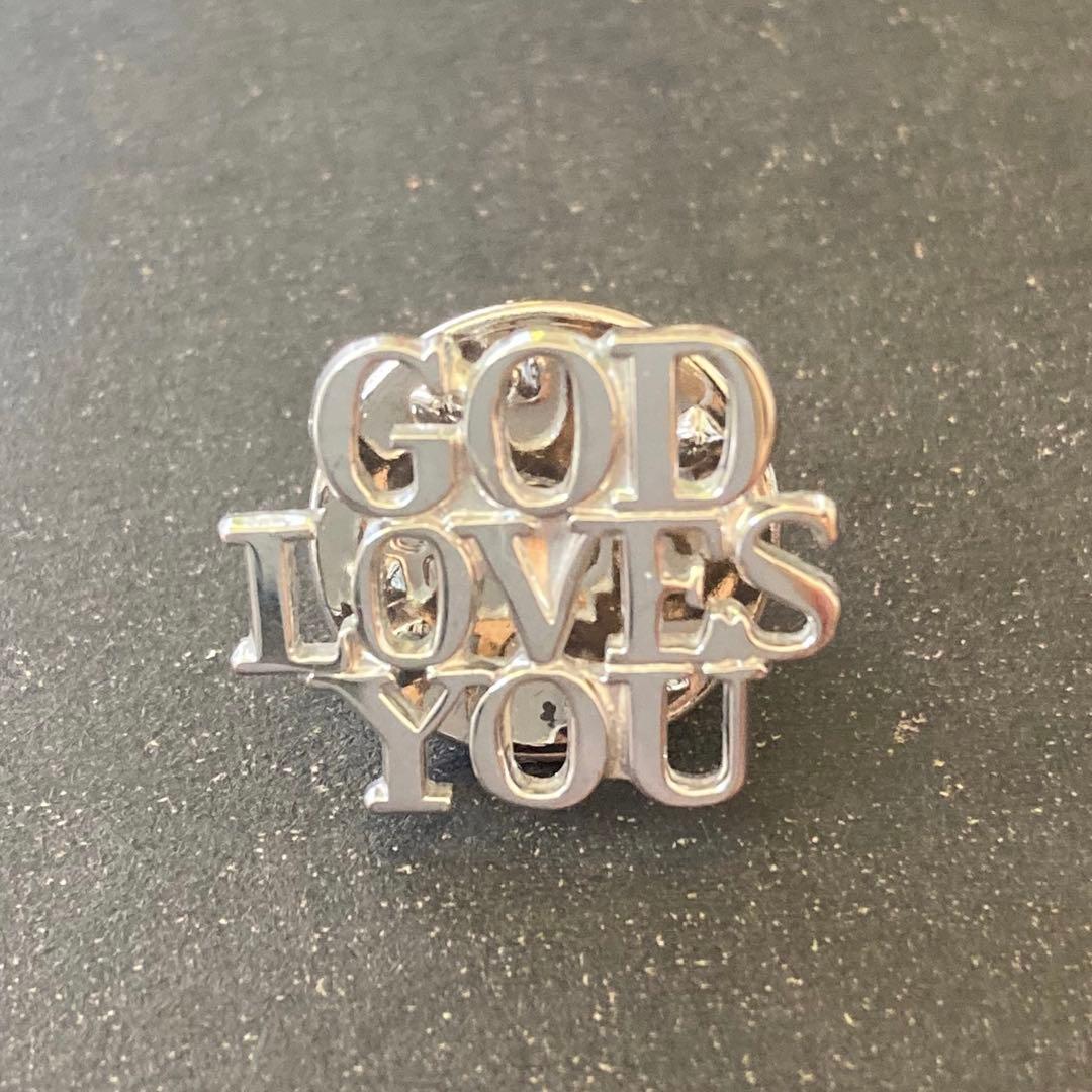 ★ラスト1点★ ティファニー GOD LOVES YOU ピンバッチ