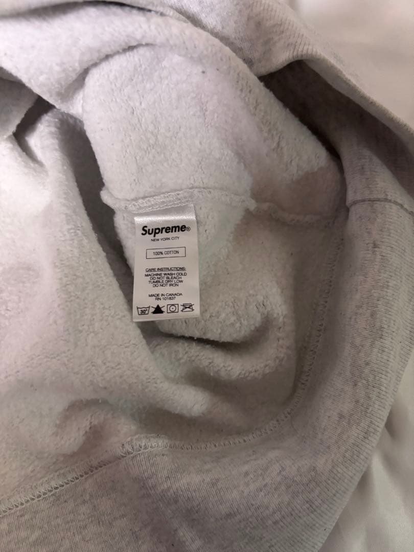 Supreme Small Box Crewneck アッシュグレー サイズL