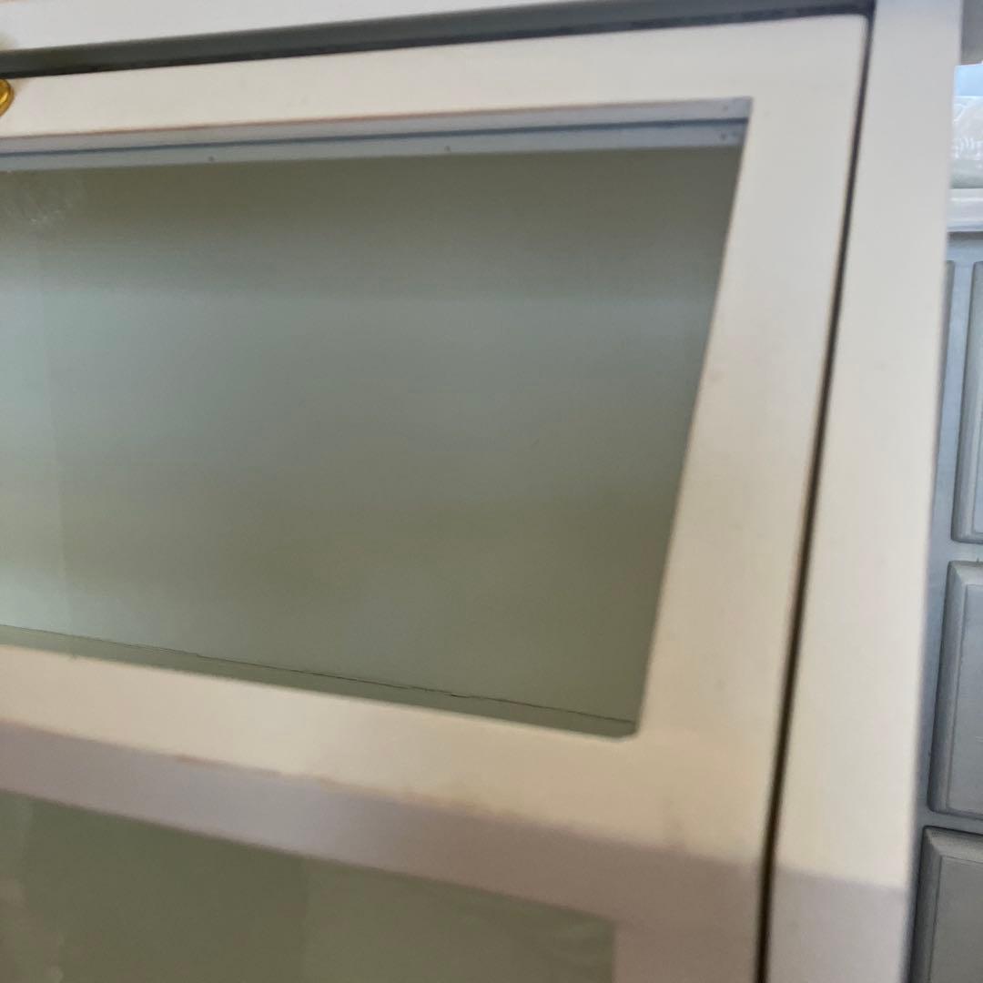 ガラスキャビネット【アンティーク調】【引出し付き】