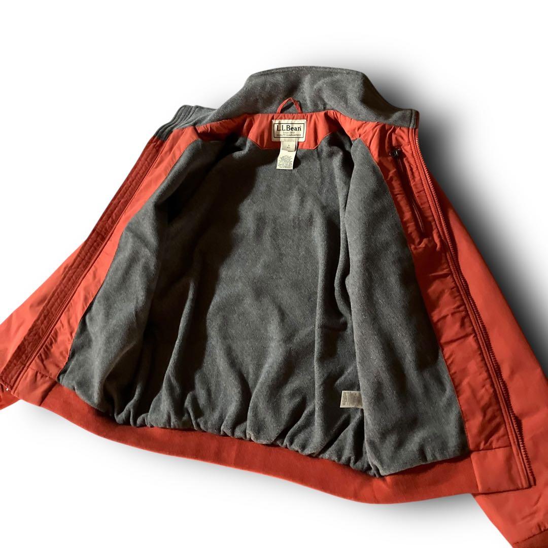 エルエルビーンL.L.Beanウォームアップジャケットフリース希少カラーオレンジ